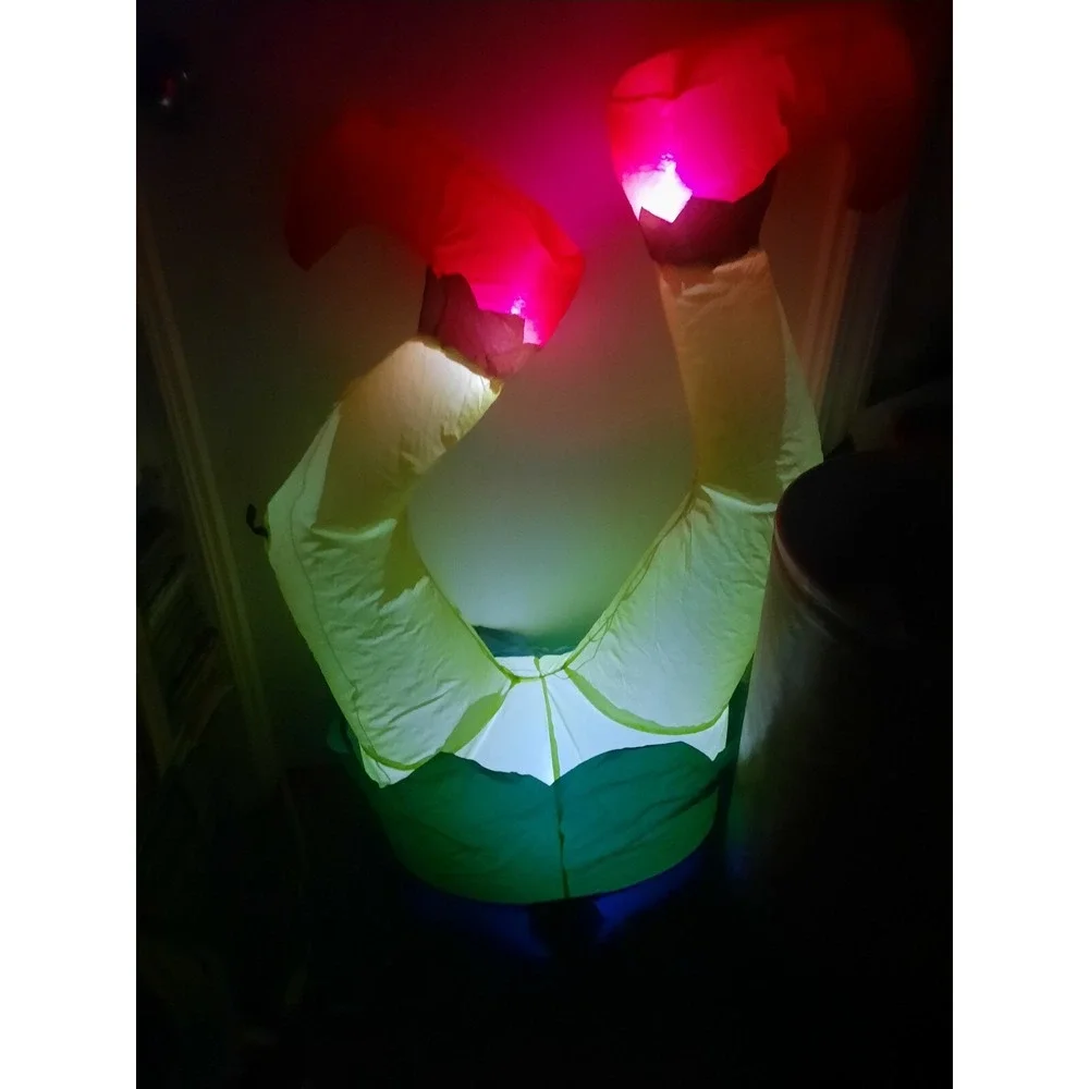 Holiday Time Christmas Inflatable Elf Legs, 3.5' Lights Up